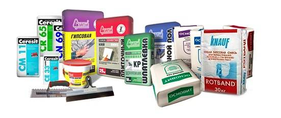 Сухие строительные смеси